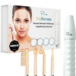 NuDerma Portable Handheld Skin Therapy Wand Machine w/Neon. Never opened!